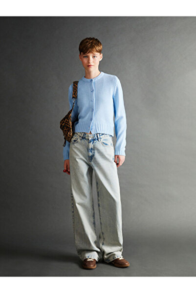 LC Waikiki Crew Neck Women's Knitwear Cardigan