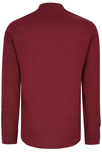 Dewberry Double Set G783 Judgment Collar Shirt-Burgundy-Dark Blue