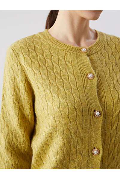 LC Waikiki Self Patterned Women's Knitwear Cardigan