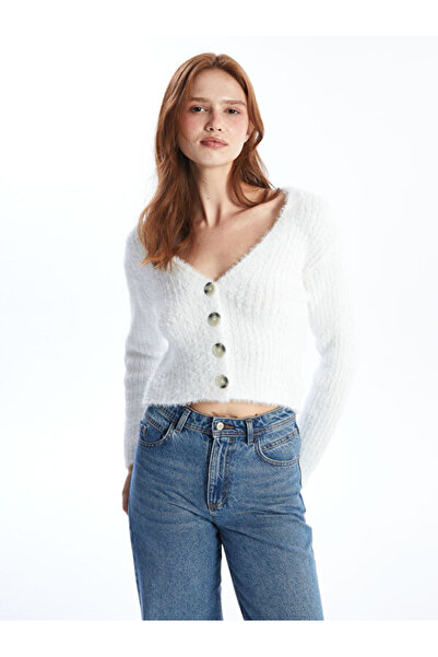 LC Waikiki V-Neck Women's Knitwear Cardigan