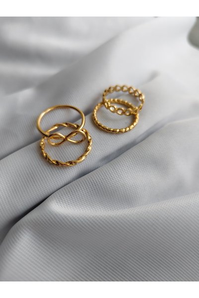 FASHİON JEWELRY Stylish Elegant Design Adjustable Multi Ring
