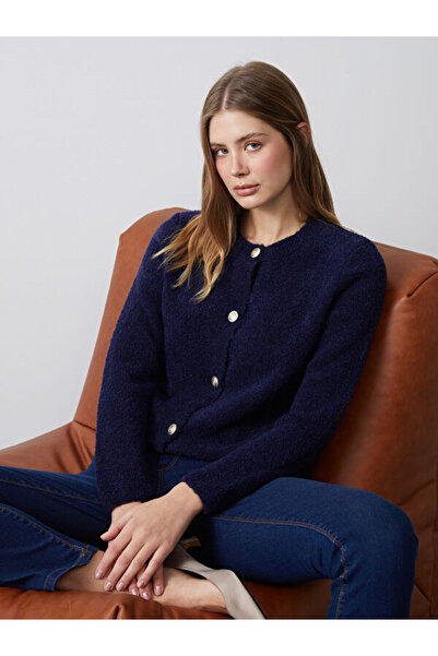 LC Waikiki Crew Neck Women's Knitwear Cardigan