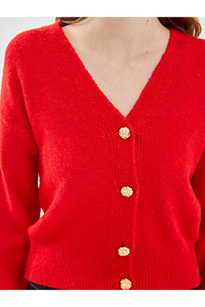 LC Waikiki V-Neck Women's Knitwear Cardigan