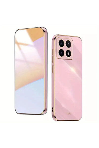 Rivor غطاء متوافق مع هاتف Xiaomi Mi 14T Pro، غطاء سيليكون مطرز باللون الذهبي ...