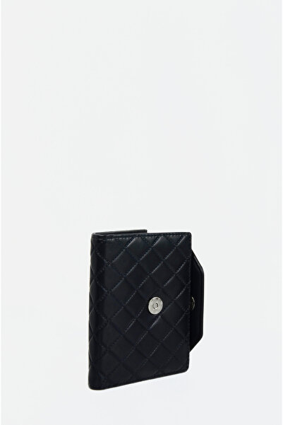 Mazel Design 657 Genuine Leather Signature Quilted Mini Wallet - Modern, Luxurious Textured Design