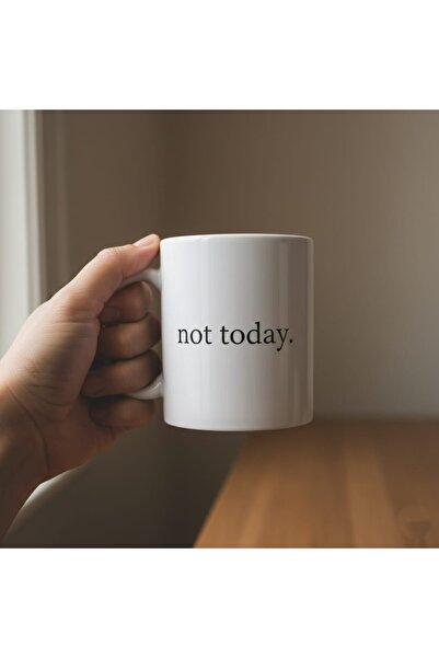 MeshCraft3D مطبوع كوبًا مكتوب عليه عبارة 'ليس اليوم' - هدية كوب بتصميم مضحك -...