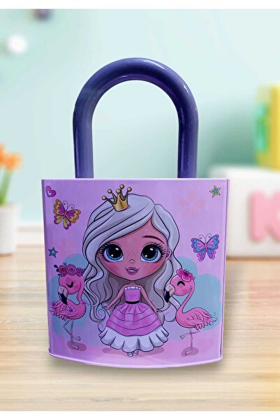 izmir yazici servis Flamingo Prenses Dev Boy Kumbara Kilit Şekilli 26x17 Cm H...