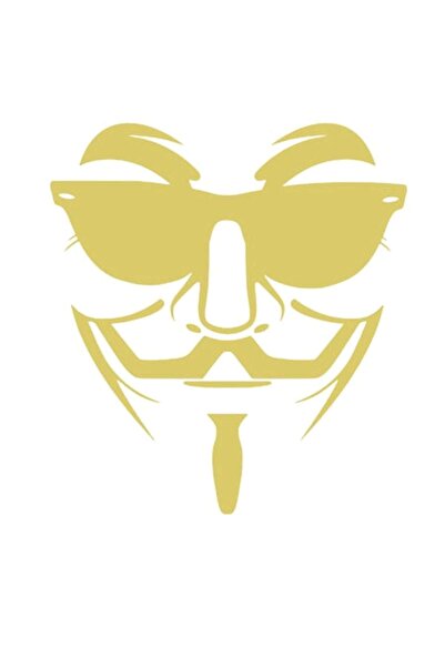 Oracal Decorative sticker Anonymous 1, 20cm, gold