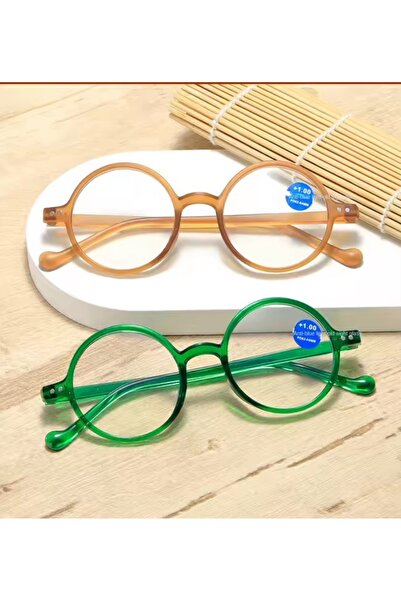 lenzio Round fashion colorful model harmful light blocking screen reading glasses