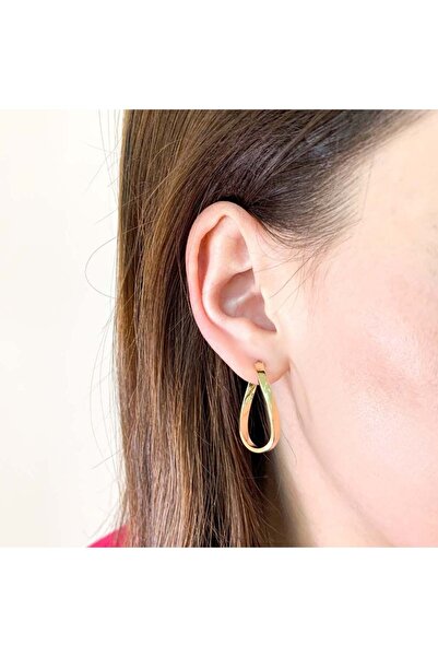 Bijuteria SORELLY 14k Gold Infinity Creole Earrings