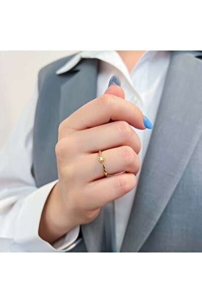 Bijuteria SORELLY 14k Gold Engagement Ring with 0.054ct Diamond