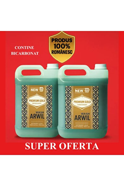 CumparaRo 2x Arwil Gold Liquid Detergent with Bicarbonate – Baccarat fragrance + Gift Hand Soap