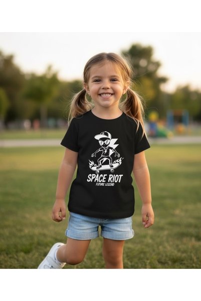 Tiny and Co Unisex Space Riot Design Print T-Shirt