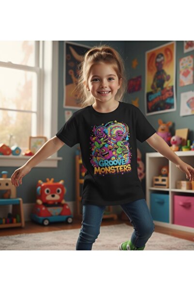 Tiny and Co تي شيرت للأطفال من Groove Monsters مطبوع