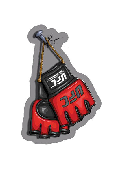Hobi Butik UFC Kafes dövüş eldiveni Sticker Araba, Motorsiklet, Kask, Laptop,...