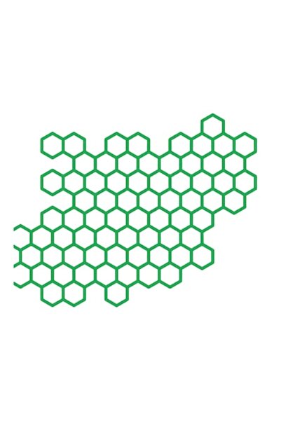 Oracal Motorcycle sticker, decorative car, waterproof and UV resistant. side, honeycomb pattern, 20cm, green