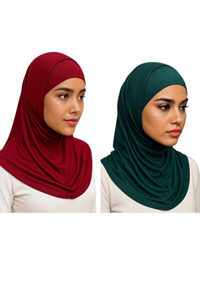ALDAIYR 2 قطعة حجاب 2 قطعة قماش ليكرا