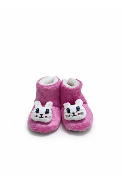 Sarler Panda Figürlü Yumuşak Peluş Bebek Patik Kaydırmaz Tabanlı Ev Ayakkabısı