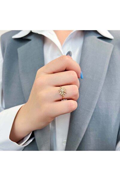 Bijuteria SORELLY 14k Rose Gold Ring with 0.086ct Diamonds Size 14