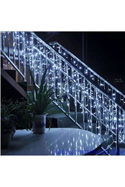 RABY Christmas lights, icicle/fringe type, 4 m, 120 LEDs, 8 light modes, cold white