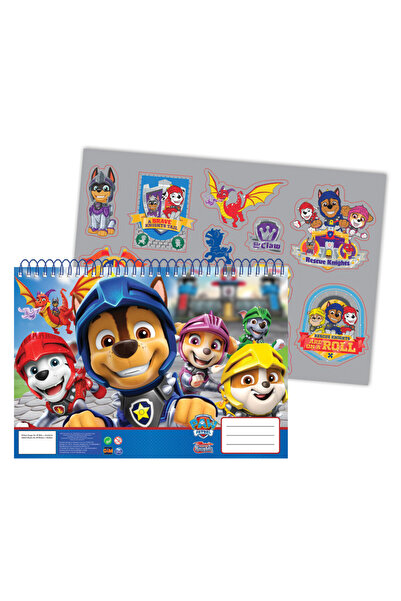 PAW PATROL Patrula Cățelușilor Knights Caiet de schițe spirală A/4 cu 40 de p...