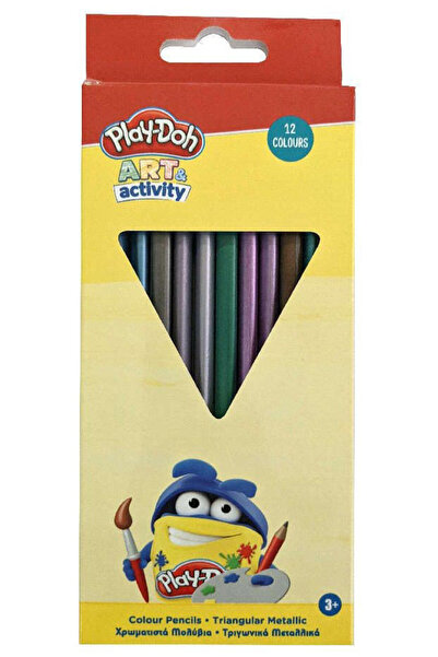 Play Doh Play-Doh Art Metallic, triangular colored pencil set of 12
