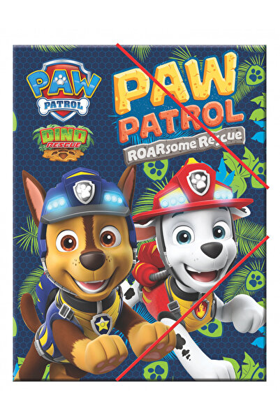 PAW PATROL Patrula Cățelușilor Dino Rescue Mapă A/4 cu elastic