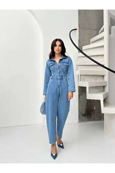MODAGK Stylish Denim Jumpsuit