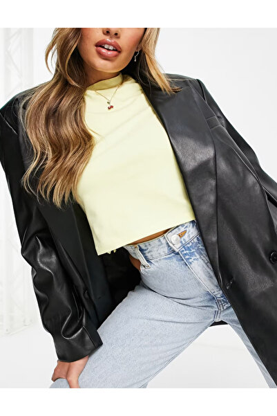 ASYOU AsYou faux leather jacket, black