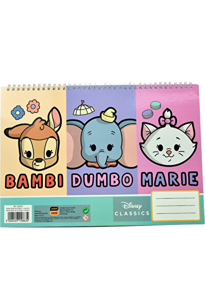Animals Disney Carnet de schițe clasic A/4 spiral cu 40 foi și abțibilduri