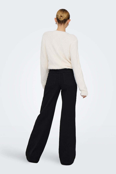 ONLY Onlmadison Cotton φαρδύ μπατζάκι Ψηλόμεσο τζιν παντελόνι με φαρδύ πόδι 15358210