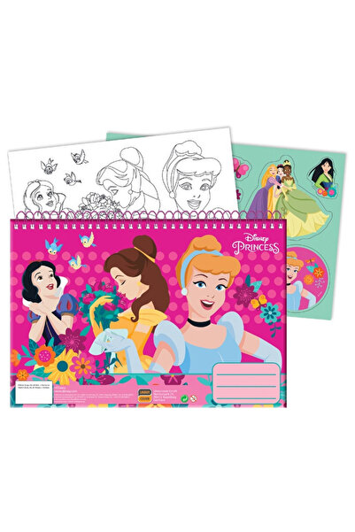 Disney Princesses Spring A/4 spiral sketchbook with 40 sheets and stickers