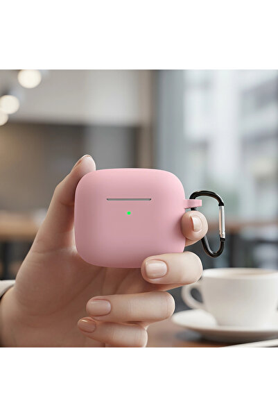 Huawei CaseOnn FreeClip 2 Kılıf Askı Aparatlı Mat Silikon Pembe