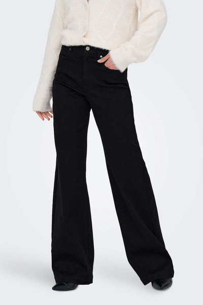 ONLY Onlmadison Cotton φαρδύ μπατζάκι Ψηλόμεσο τζιν παντελόνι με φαρδύ πόδι 15358210