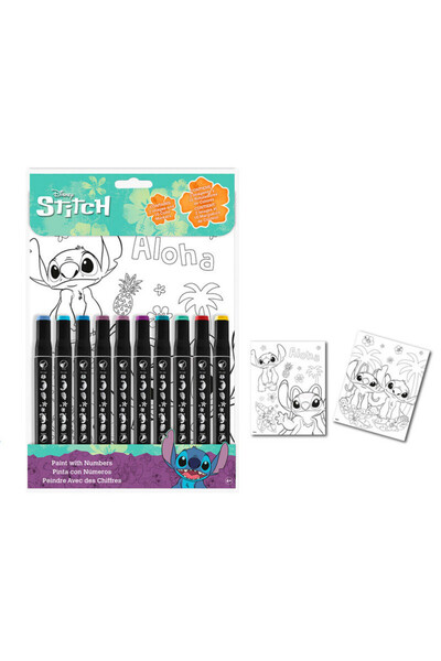 Stitch Disney Lilo și carte de colorat cu numere
