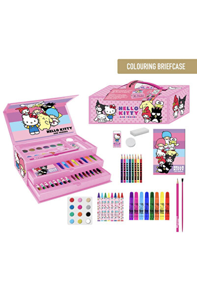 Hello Kitty Friends stationery set in suitcase