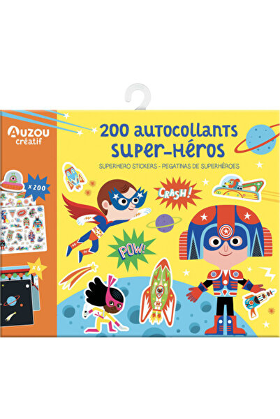 Auzou 200 repositionable superhero stickers