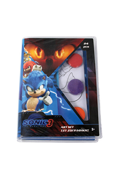 Sonic Hype Man the Hedgehog mini art set