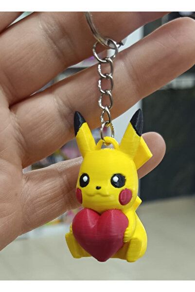 Flower Toys حلية مفاتيح ثلاثية الأبعاد على شكل شخصية بوكيمون بيكاتشو