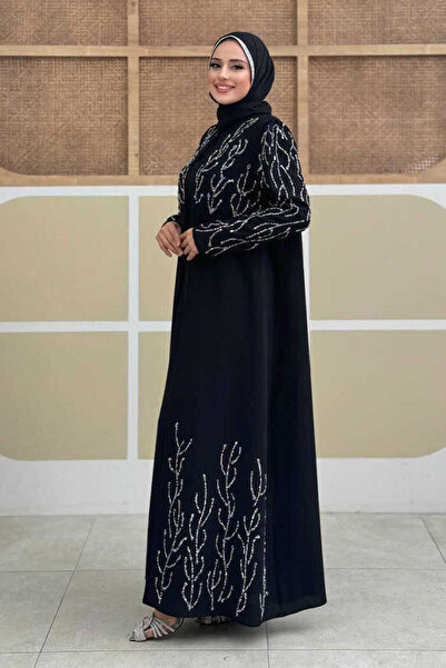 Bym Fashion Stone Detailed Vest Set Dress Set 3929 Black