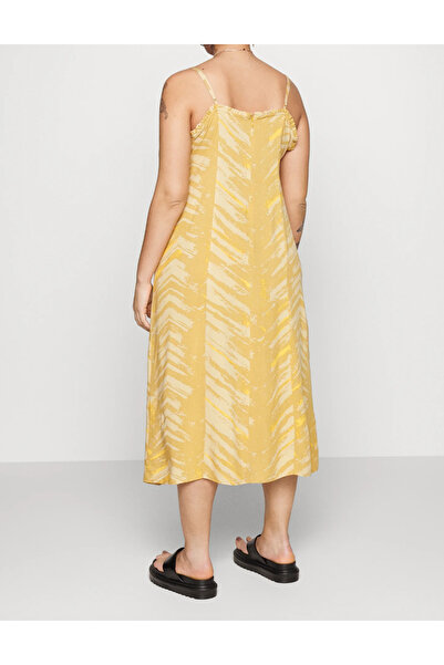 ONLY Only midi dress, mustard yellow