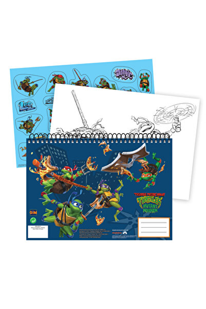 NINJA TURTLES Țestoasele Ninja Power Carnet de schițe A/4 spiralat 40 pagini ...