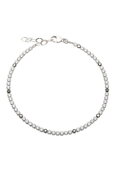 Bijuteria SORELLY Brățară tenis din aur alb de 14k