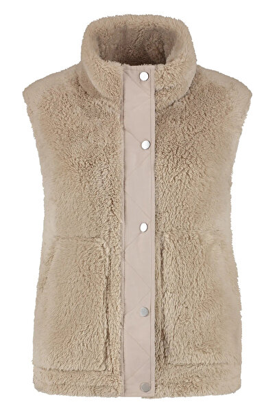 ONLY Vestă de pluș Onlbari Regular Fit cu guler ridicat buzunare VEST 15358902