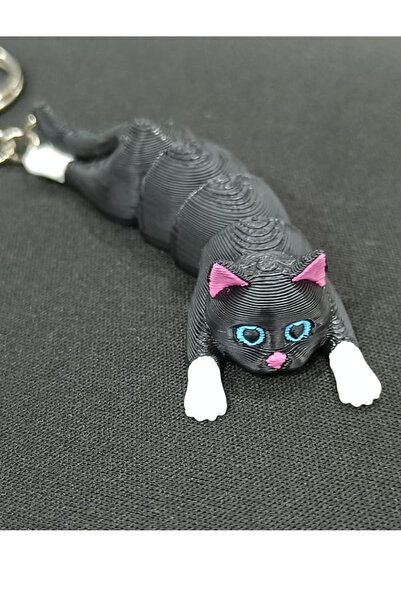 Flower Toys حلية حقيبة على شكل سلسلة مفاتيح متحركة ثلاثية الأبعاد، قطعة واحدة