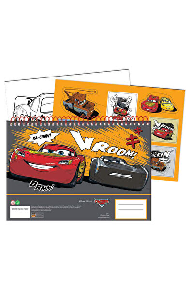 DİSNEY CARS Disney Cars Vroom A/4 spiral sketchbook with 40 pages and stickers