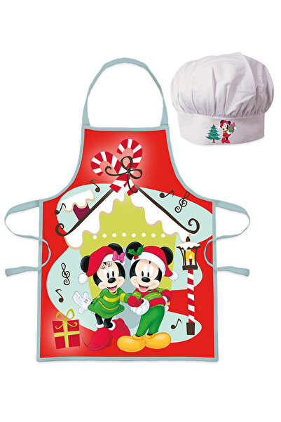 Minnie Mouse Disney Minnie and Mickey Christmas Apron Set for Kids, 2 Pieces