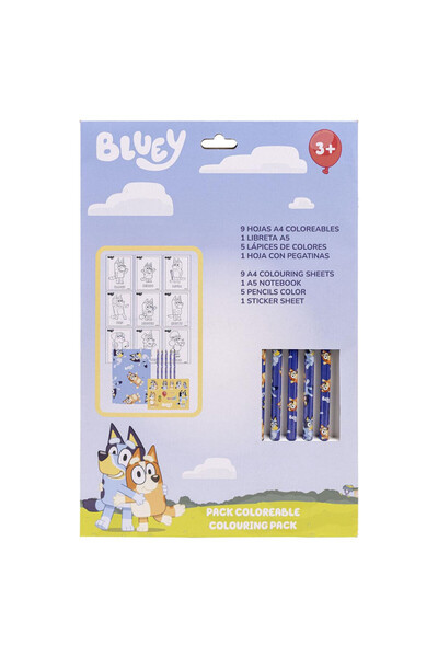 bluey stationery set
