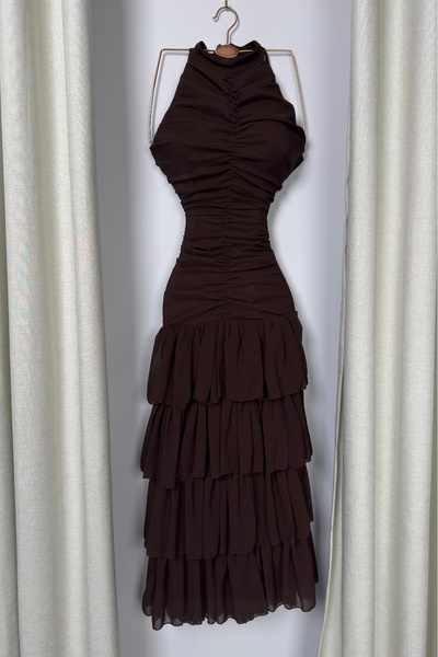 arena fashion Barbie Glam-Chic Dress: A dreamy evening in dark chocolate! ✨