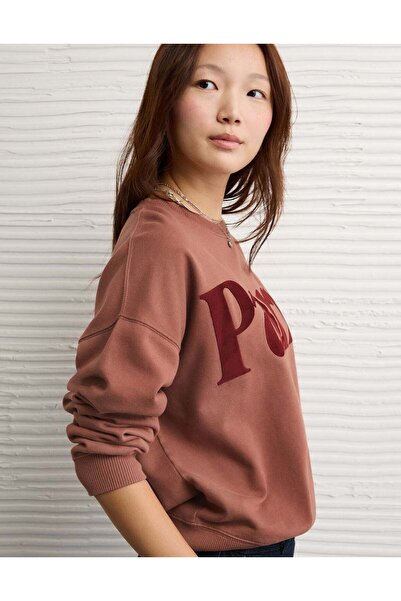 AMERICAN EAGLE AE Velvet Graphic Crewneck Sweatshirt